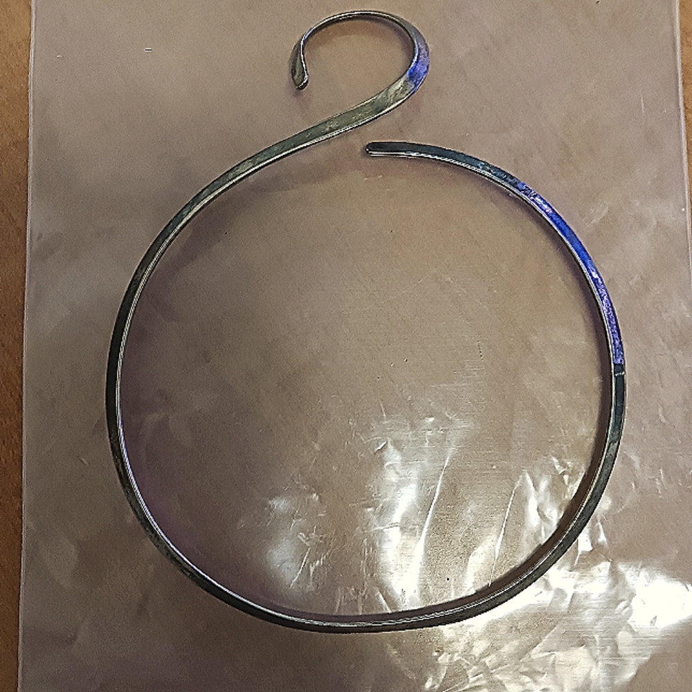 A unique sterling silver choker necklace